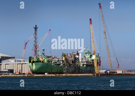 Haewene Brim unité flottante de production, de stockage et de déchargement (NPSD) installation à Nigg Point, Invergordon, Estuaire de Cromarty, Invernesshire, Ecosse, Royaume-Uni Banque D'Images