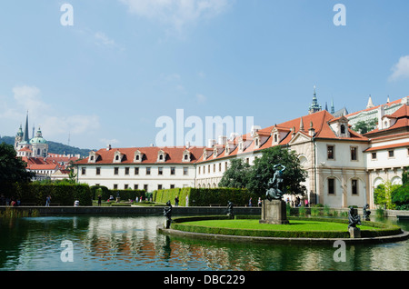 Palais Wallenstein, centre historique de l'Unesco, Prague, République Tchèque, Europe Banque D'Images