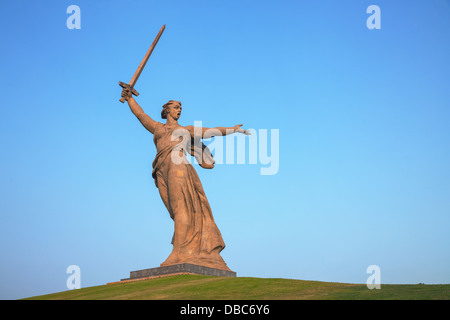 'La Patrie appelle !' monument à Volgograd, Russie. Banque D'Images