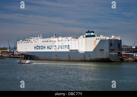 Hoegh Autoliners Höegh, transporteur, quais de Southampton, Hampshire, Angleterre Banque D'Images