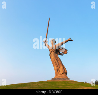 La Patrie appelle !' monument à Volgograd, Russie. Banque D'Images