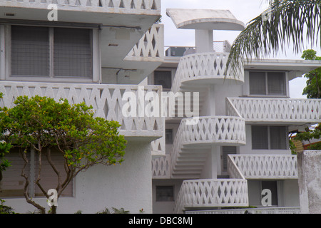 Fort ft. Lauderdale Florida,Harbour Drive,Mar Vista,condominium appartements résidentiels immeubles logement,architecture de style MIMO,ste Banque D'Images