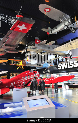 Afficher dans la Swiss Air Le Musée Suisse des Transports, Lucerne, Suisse Banque D'Images