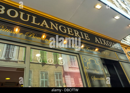Marseille, France, Store Front, détail Signe, French Bakery Shop, sud de la France Banque D'Images