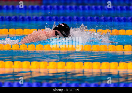 Barcelone, Espagne. 28 Juillet 2013 : JUSA's Katie Ledecky rivalise la Women's 400m nage libre lors de la 15e Championnats du Monde FINA. Credit : matthi/Alamy Live News Banque D'Images