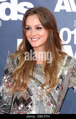 Leighton Meester 2011 MTV Movie Awards - Arrivée au Gibson Amphitheatre de Los Angeles, Californie - 05.06.11 Banque D'Images