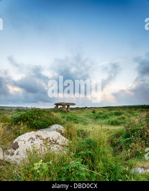 Lanyon Quoit près de Madron sur la péninsule de Lands End en Cornouailles Banque D'Images