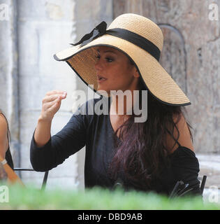 Jenni "JWoww" Farley va visiter Florence Florence, Italie - 22.05.11 Banque D'Images