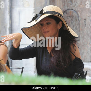 Jenni "JWoww" Farley va visiter Florence Florence, Italie - 22.05.11 Banque D'Images