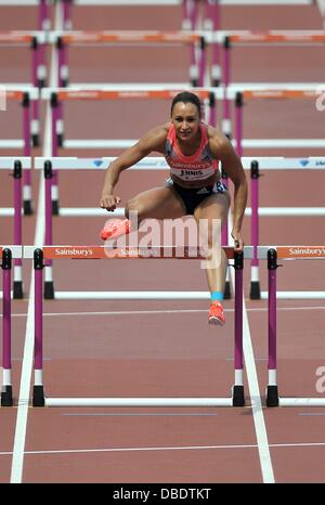 Londres, Royaume-Uni. 27 juillet, 2013. Jessica Ennis-Hill (GBR). Sainsburys Anniversaire Jeux. Ligue de diamant de l'IAAF. Stade olympique. Queen Elizabeth Olympic Park. Stratford. Londres. UK. 27/07/2013. Credit : Sport en images/Alamy Live News Banque D'Images