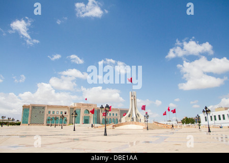 Monument aux martyrs tunisiens, Place de la Kasbah, à Tunis, Tunisie. Banque D'Images