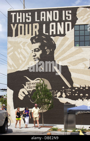 Woody Guthrie Center à Tulsa, Oklahoma. Dans le centre-ville Quartier des Arts de Brady. Banque D'Images