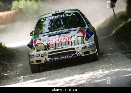 Chichester, UK - Juillet 2013 : Toyota Corolla WRC en action sur le rallye à l'honneur à la Goodwood Festival of Speed le 13 juillet 2013. Banque D'Images