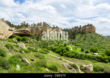 Le pictogramme Cave State Park, Billings, Montana, USA Banque D'Images