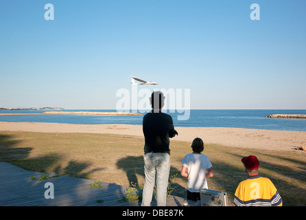 -Avions de commande radio- Côte d'Or (Espagne). Banque D'Images