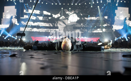 Muse en concert, Telenor Arena, la Norvège. Banque D'Images