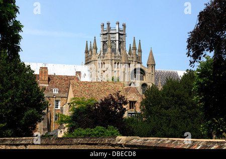 Cathédrale d'Ely, l'Octogone et de la Lanterne Tours, Cambridgeshire, Angleterre, Royaume-Uni Anglais cathédrales médiévales de la tour de la Cité parlementaire Banque D'Images