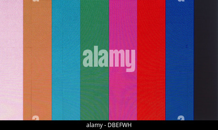 La télévision couleur (motif de test sur un écran Banque D'Images