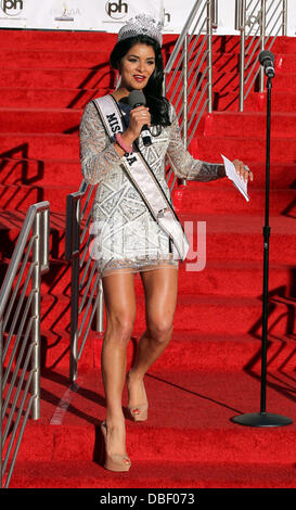 Miss USA 2010 Rima Fakih Miss USA 2011 Pageant d'arrivée des participants au Planet Hollywood Resort and Casino Las Vegas, Nevada - 06.06.11 Banque D'Images