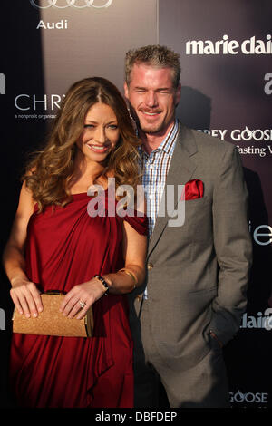 Rebecca Gayheart et Eric Dane le 10e Chrysalis Butterfly Ball qui a eu lieu à une résidence privée - Arrivées Brentwood, Californie - 11.06.11 Banque D'Images