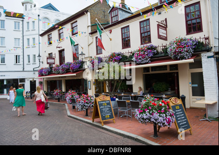 Extérieur de Donatello restaurant & pizzeria dans les Lanes Brighton East Sussex England UK Banque D'Images