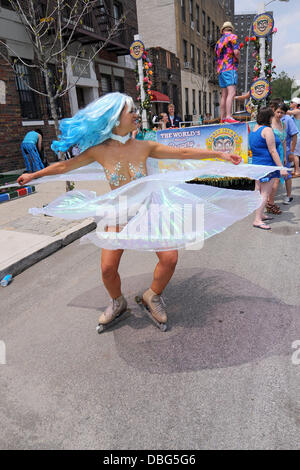 L'atmosphère 2011 Mermaid Parade dans Coney Island New York City, USA - 18.06.11 Banque D'Images