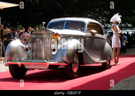 Villa D'Este Concours.2013. Ebra Villa journée grand public. Rolls-royce Wraith 1938 Banque D'Images