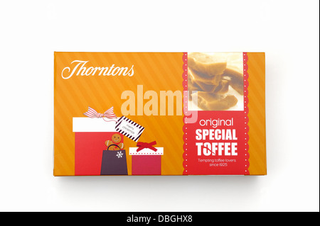 Une boîte de caramel spécial original Thorntons Banque D'Images