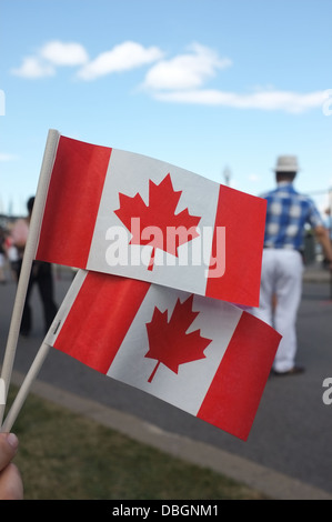 Les célébrations de la fête du Canada le long du front de mer à Montréal, Québec Banque D'Images