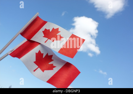 Les célébrations de la fête du Canada le long du front de mer à Montréal, Québec Banque D'Images