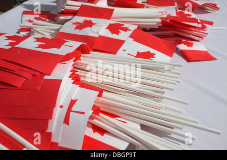 Les célébrations de la fête du Canada le long du front de mer à Montréal, Québec Banque D'Images