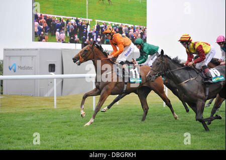 Goodwood, UK. 30 juillet, 2013. Veiwpoint monté par Richard Hughes large 13:55 HANDICAP 1m 1f 192y au cours de la première journée du Festival Goodwood glorieuse à. Credit : Action Plus Sport/Alamy Live News Banque D'Images