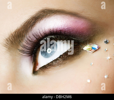 Beaux yeux Maquillage Banque D'Images