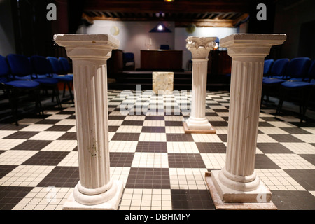 Grande Loge Féminine de France. Masonic hall. Banque D'Images