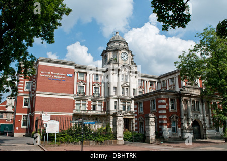 Les hôpitaux de l'Université de Manchester Central, Oxford Road, Manchester, UK Banque D'Images