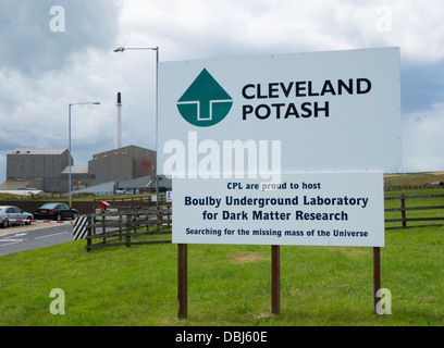 La mine de potasse de Cleveland et laboratoire souterrain à Boulby Boulby sur la côte nord-est entre Loftus et Staithes. L'Angleterre. Banque D'Images