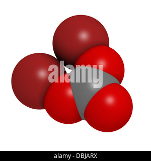 Le carbonate de lithium (Li2CO3) le trouble bipolaire, la structure chimique. Banque D'Images