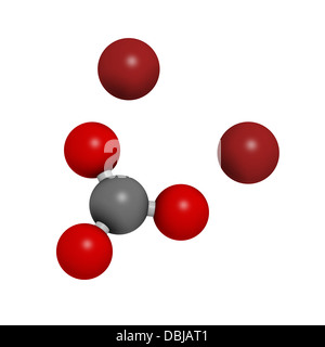 Le carbonate de lithium (Li2CO3) le trouble bipolaire, la structure chimique. Banque D'Images