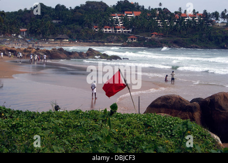 Plage de Kovalam Kerala Inde Banque D'Images