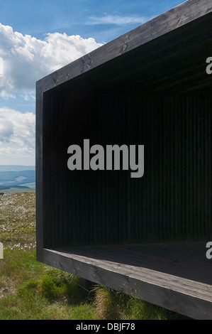 Specere est un refuge situé au sommet de Deadwater est tombé. Construit de Douglas taxifolié et conçu par David Adjaye 6 Juillet 2013 Phillip Roberts Banque D'Images