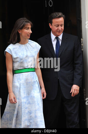 David Cameron, Samantha Cameron Le duc d'Édimbourg le 90e anniversaire - réception de Downing Street. Londres, Angleterre - 21.06.11 Banque D'Images