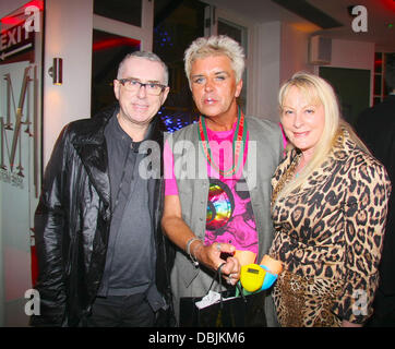 Holly Johnson, Steve Strange et Wendy Tiger célébrités assister au 52ème anniversaire à Mare Moto sur Kings Road à Londres, Angleterre - 22.06.11 Banque D'Images