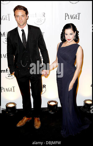 Louis-Marie de Castelbajac et Dita Von Teese, à l'amfAR Inspiration Gala au Pavillon Gabriel, Paris France - 23.06.11 Banque D'Images