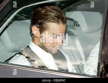 Chace Crawford arrivant en voiture à parti d'Elton John. Windsor, Angleterre - 23.06.11 Banque D'Images