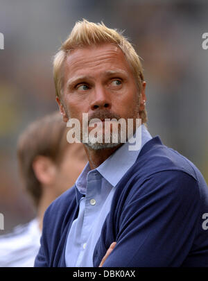 Dresde, Allemagne. 31 juillet, 2013. L'entraîneur-chef de Hambourg Thorsten Fink est représenté au cours de sa correspondance entre SG Dynamo Dresde et Hambourg SV à gluecksgas stadium à Dresde, Allemagne, 31 juillet 2013. Photo : Thomas Eisenhuth/dpa/Alamy Live News Banque D'Images