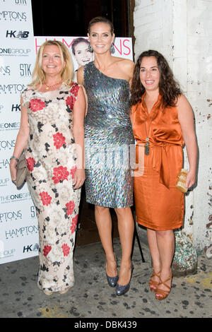 Debra Halpert, Heidi Klum et Samantha Yankees Hamptons Magazine célèbre Heidi Klum 4e numéro de juillet à couvercle à STK - Arrivées New York City, USA - 29.06.11 Banque D'Images