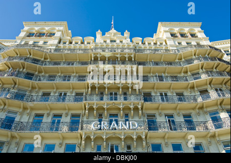 Grand Hotel sur front de mer de Brighton East Sussex England UK Banque D'Images