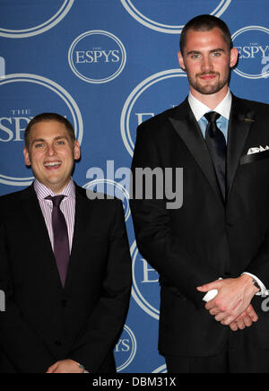 Jonah Hill ; Kevin Love l'ESPY awards 2011 qui a eu lieu lors de la Nokia Theatre L.A. Salle de presse - En direct de Los Angeles, Californie - 13.07.11 Banque D'Images