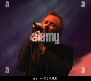 Matt Berninger de la latitude de la Musique et Arts festival tenu à Henham Estate dans Suffolk - Jour 1 Suffolk, Angleterre - 15.07.11 Banque D'Images