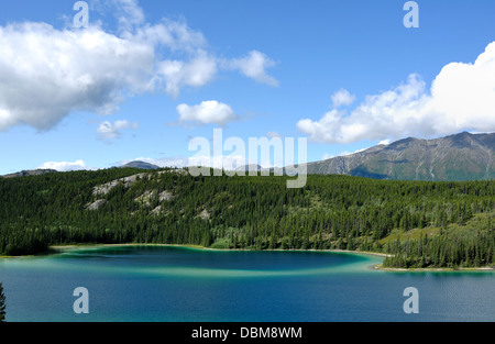 Emerald Lake, Yukon, Canada et du paysage Banque D'Images